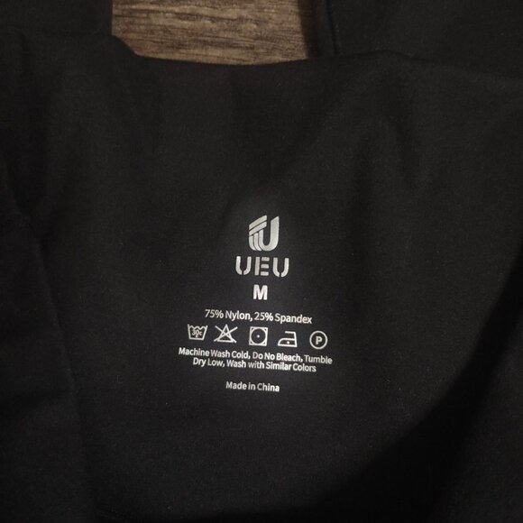 UEU Black High-Waisted Leggings Size M - New Without Tags - Picture 2 of 3